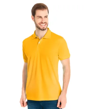 KIT 5 Camisas Polo Piquet Masculina Amarelo Ouro