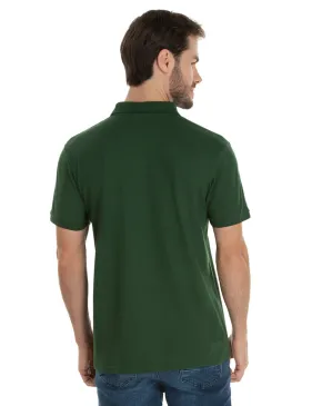 Camisa Polo Piquet Masculina Verde Musgo