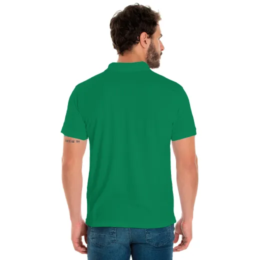 Camisa Polo Piquet Masculina Verde Bandeira