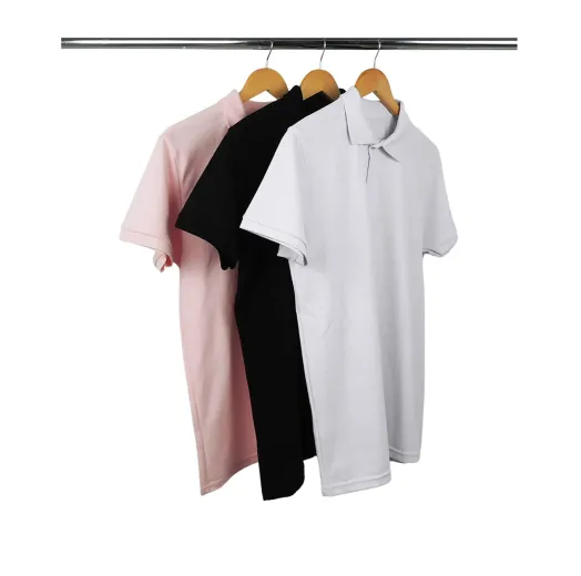 Kit 3 Camisas Polo Piquet Masculinas 6
