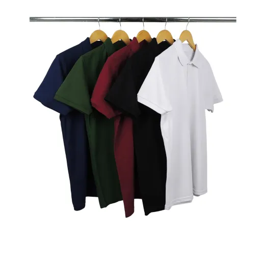 Kit 5 Camisas Polo Piquet Masculinas 15