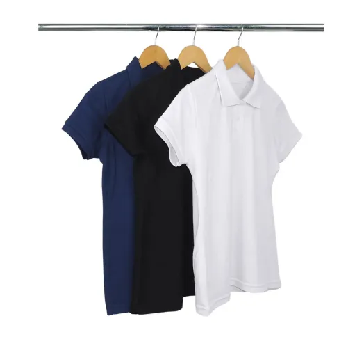 Kit 3 Camisas Polo Piquet Feminina 1