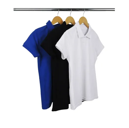 Kit 3 Camisas Polo Piquet Feminina 7