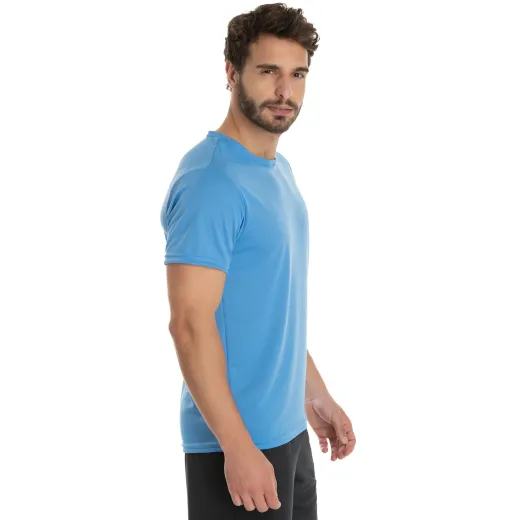 Camiseta Dry Fit Azul Claro Proteção UV 30+