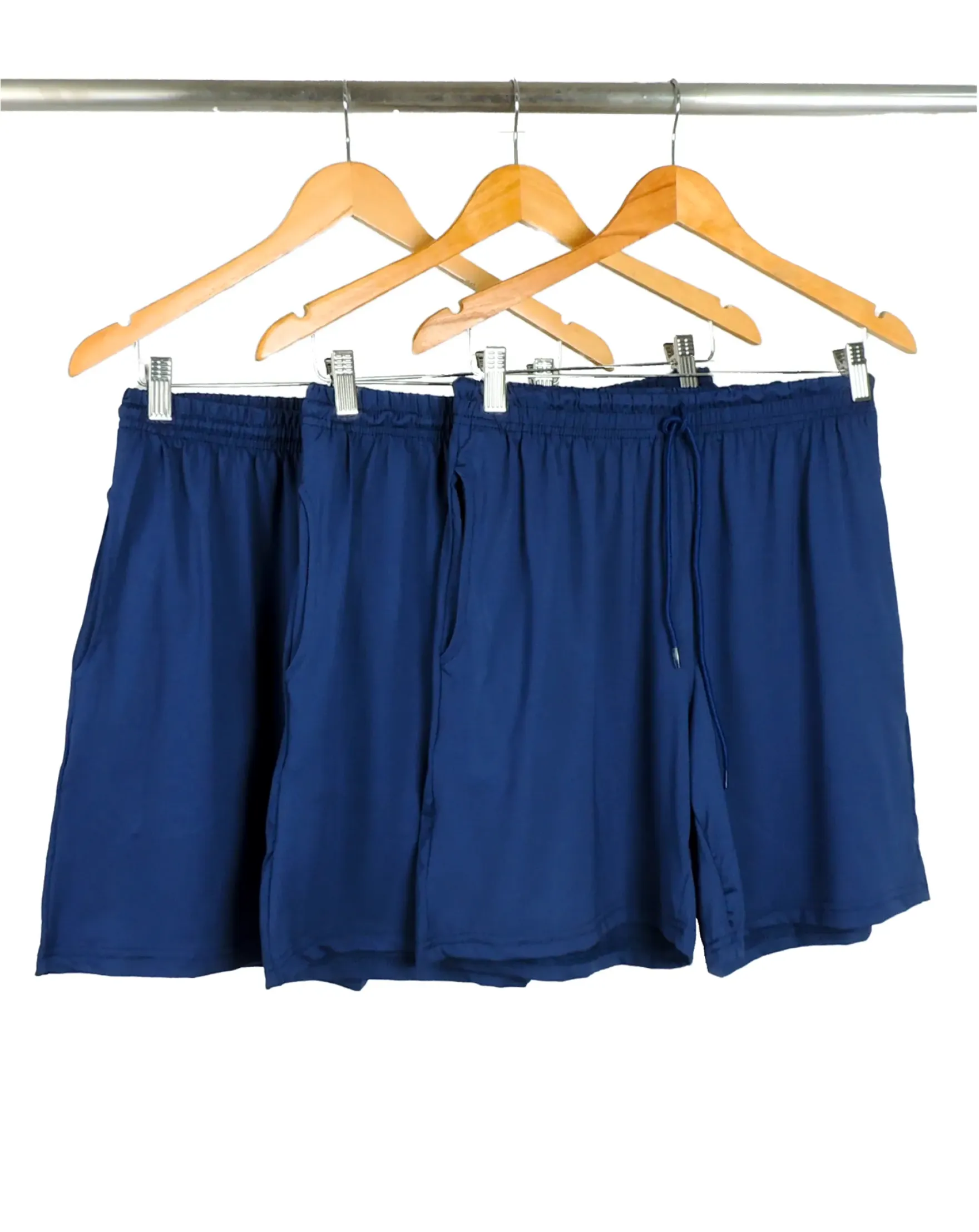 Kit 3 Bermudas Dry Fit Marinho