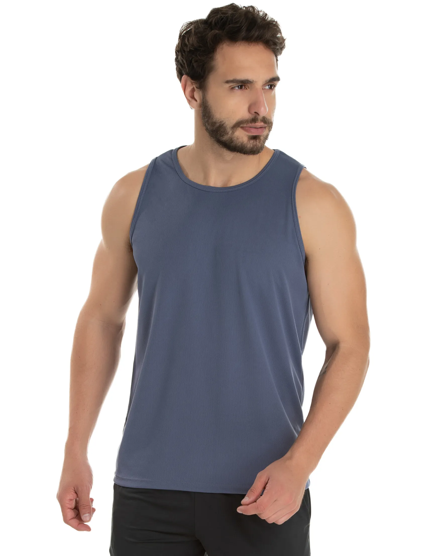 Kit 3 Regatas Masculinas Dry Fit Proteção UV 30+ 2