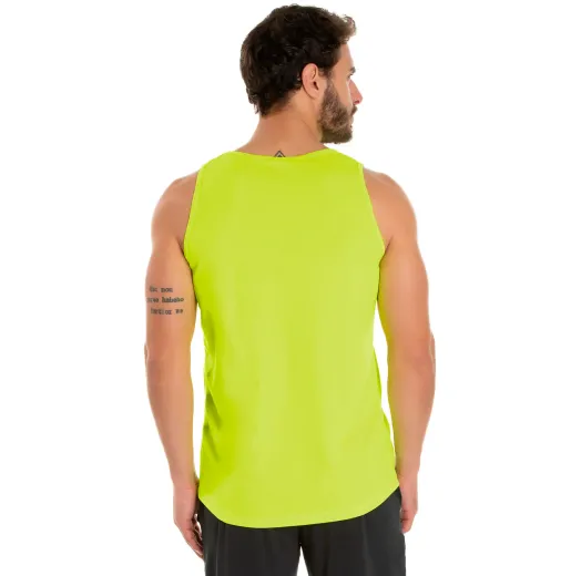 Regata Dry Fit Amarelo Fluorescente Proteção UV 30+