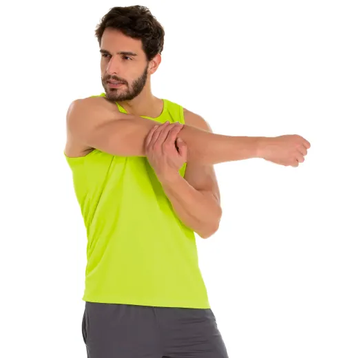 Regata Dry Fit Amarelo Fluorescente Proteção UV 30+