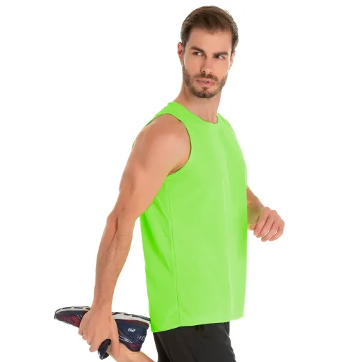 Regata Dry Fit Verde Fluorescente Proteção UV 30+