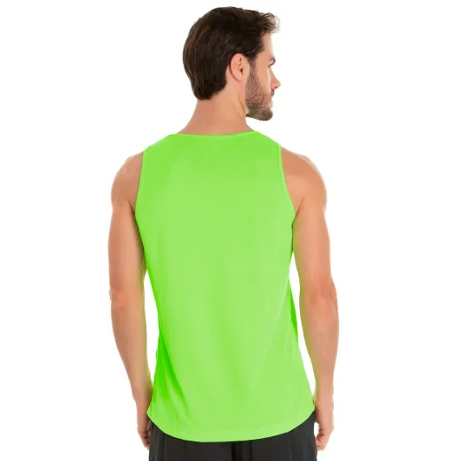 Regata Dry Fit Verde Fluorescente Proteção UV 30+