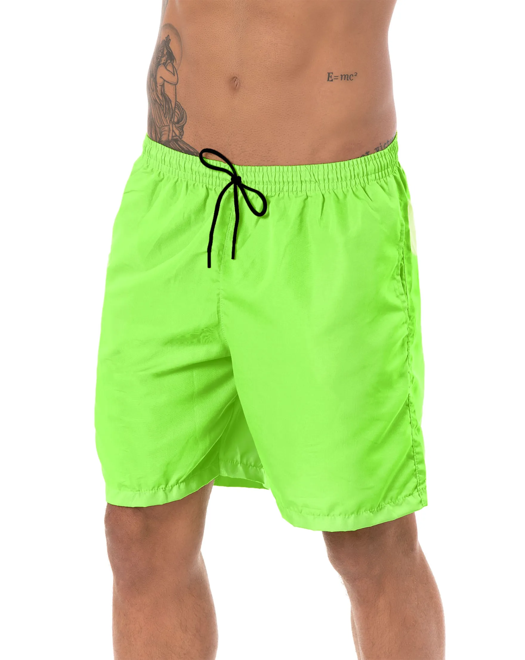 Kit 3 Shorts de Praia Masculino Verde Fluorescente 