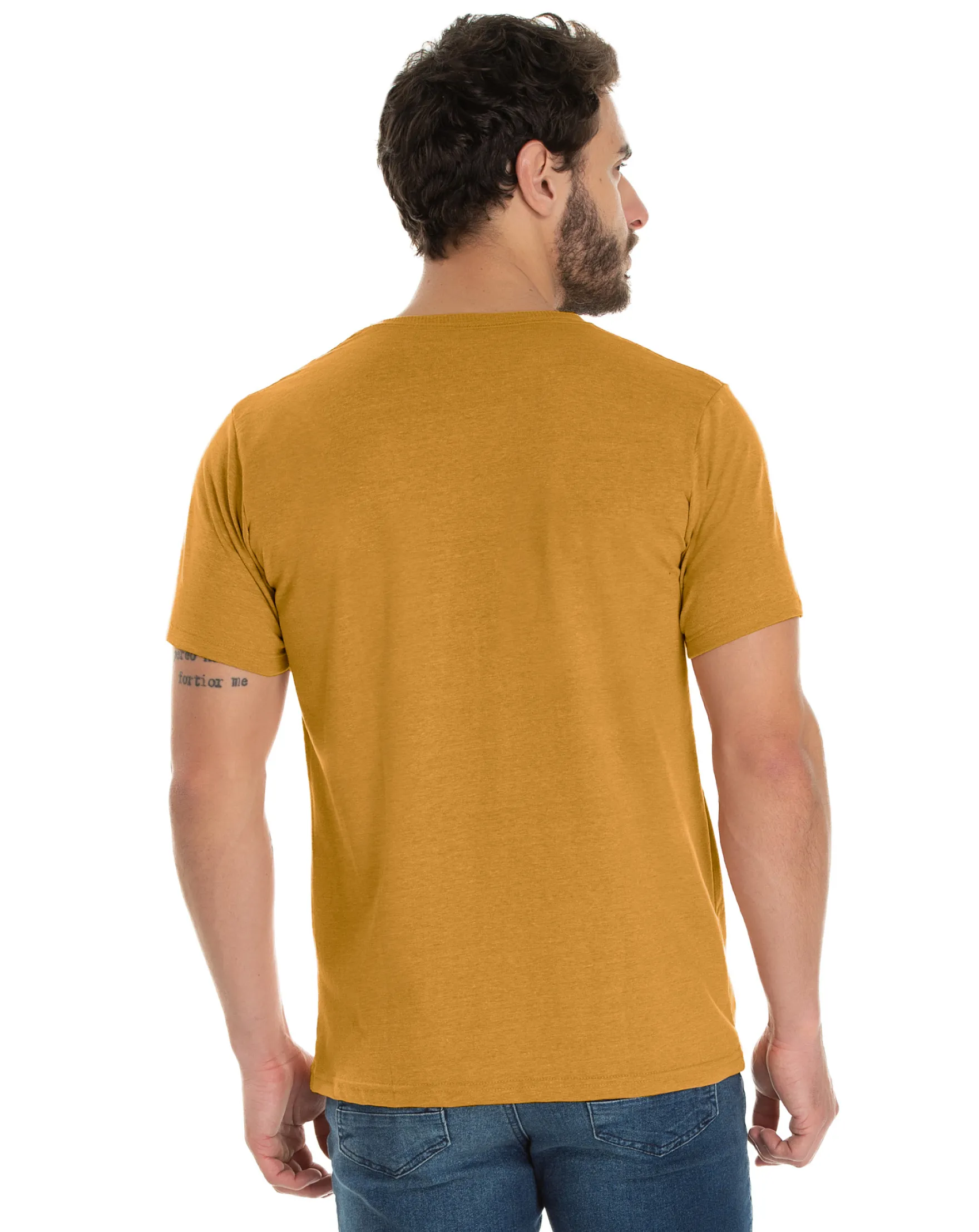 Camiseta Comfort Mescla Mostarda