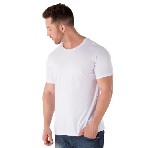 Kit 5 Camisetas PV / Malha Fria Branca