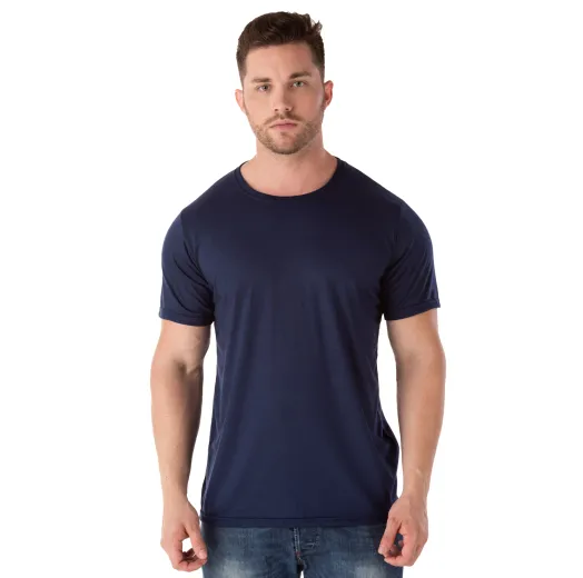 Camiseta PV / Malha Fria Azul Marinho