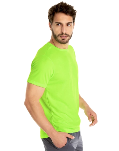 Camiseta Dry Fit Verde Fluorescente Proteção UV 30+