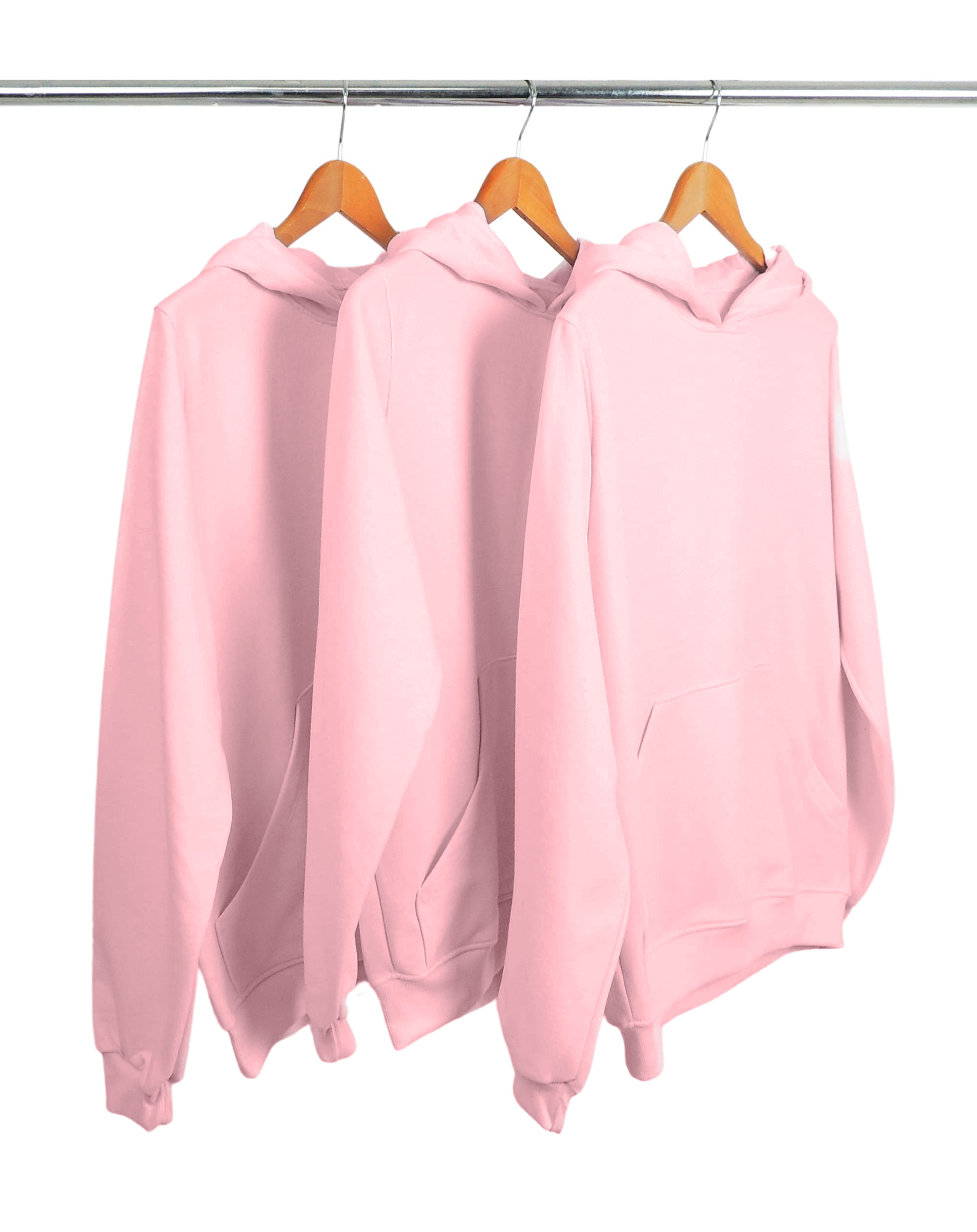 Moletons Kit Moletons Canguru Com Capuz Rosa Claro Direto De Fábrica