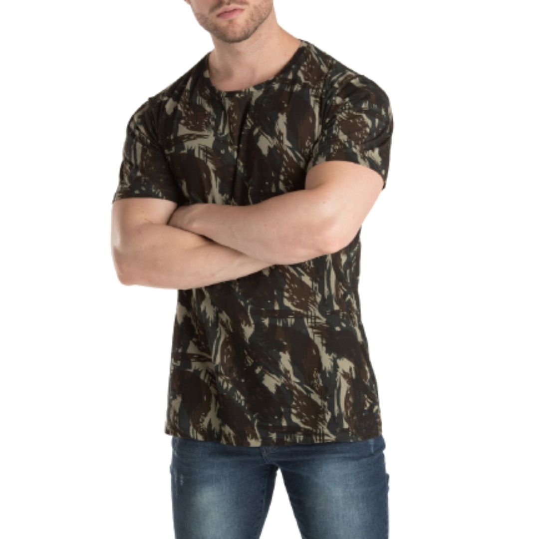 Kit 5 Peças - Camiseta Camuflada Exército